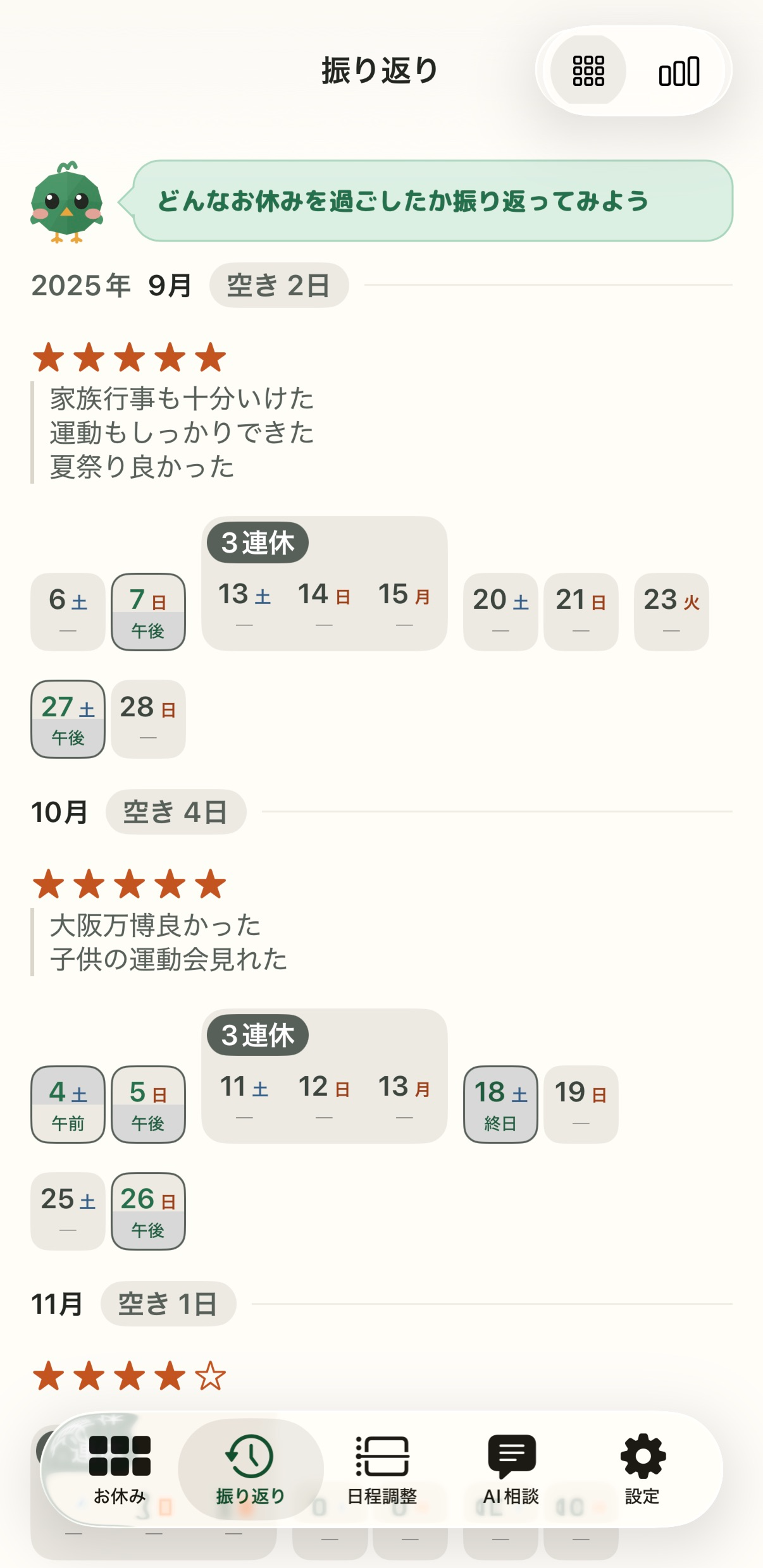 振り返り